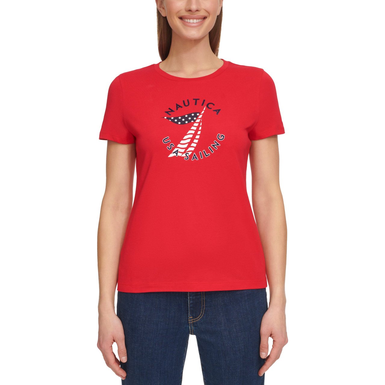 Nautica Jeans Ladies' Logo Tee - Image 1