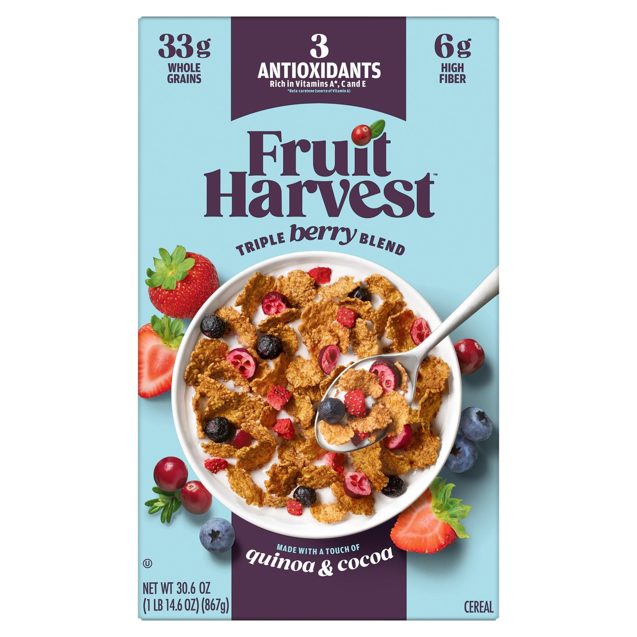 Kellogg's Fruit Harvest Cereal 30.6 oz - Image 1