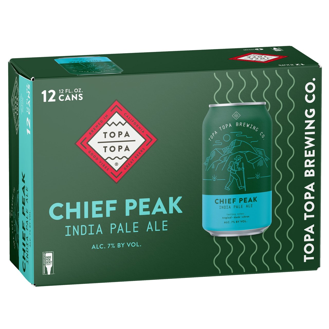 Topa Topa Brewery Chief Peak IPA 12/12 oz Cans