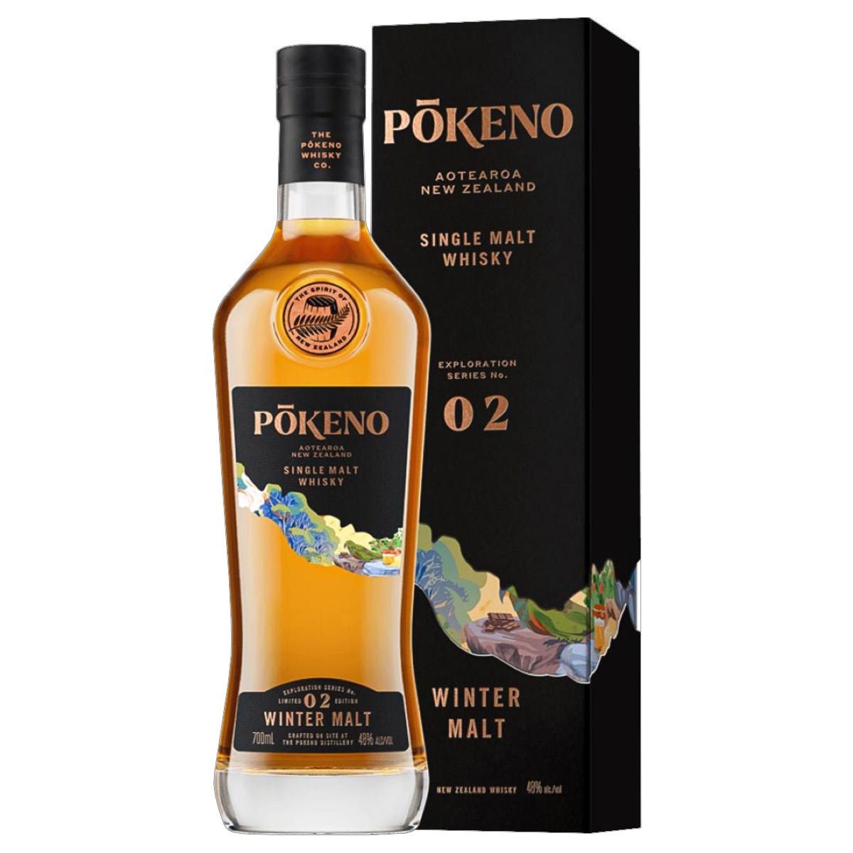 Pokeno Winter Malt New Zealand Single Malt Whisky 700ML