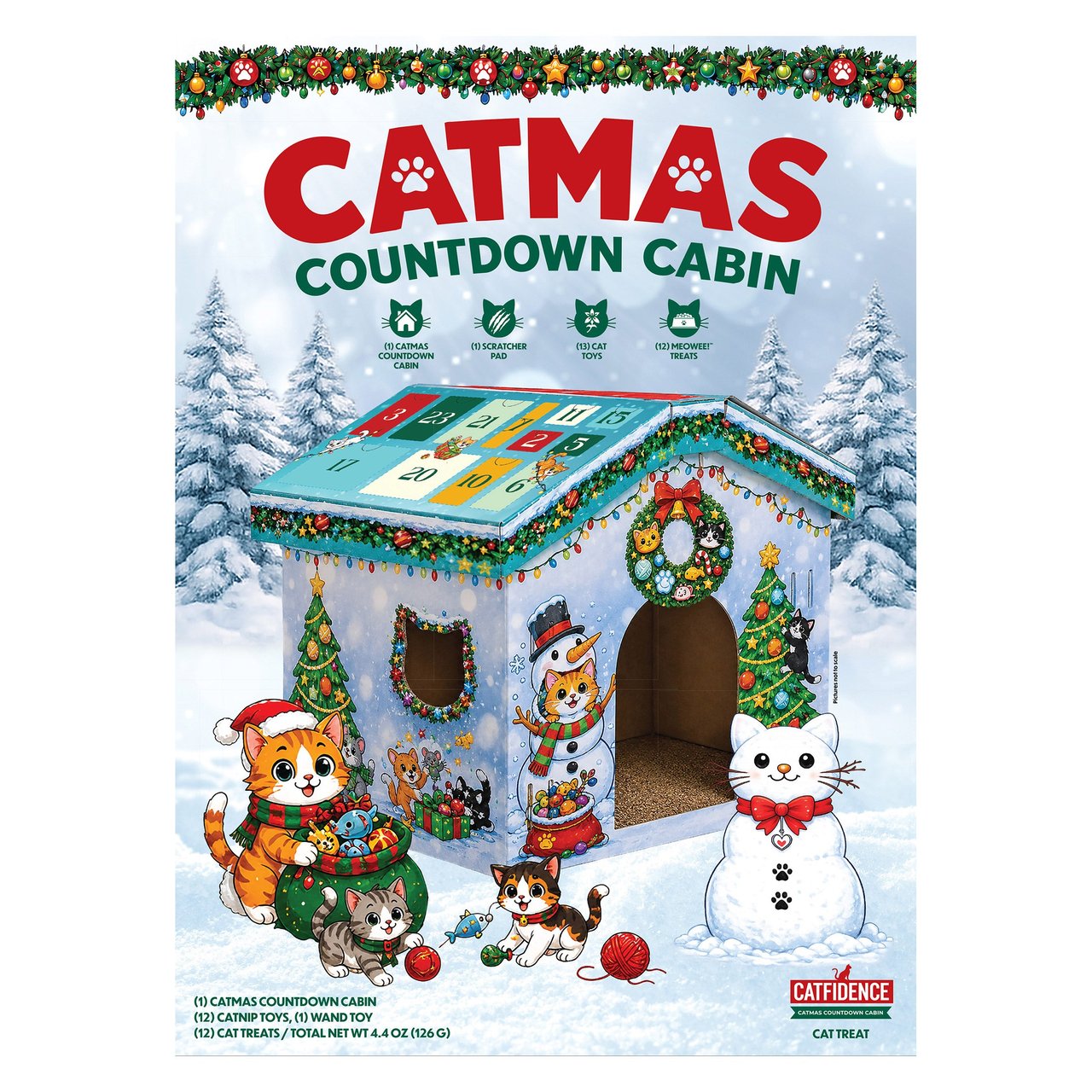 CATMAS COUNTDOWN CABIN 12 TREATS/13 TOYS - Image 1