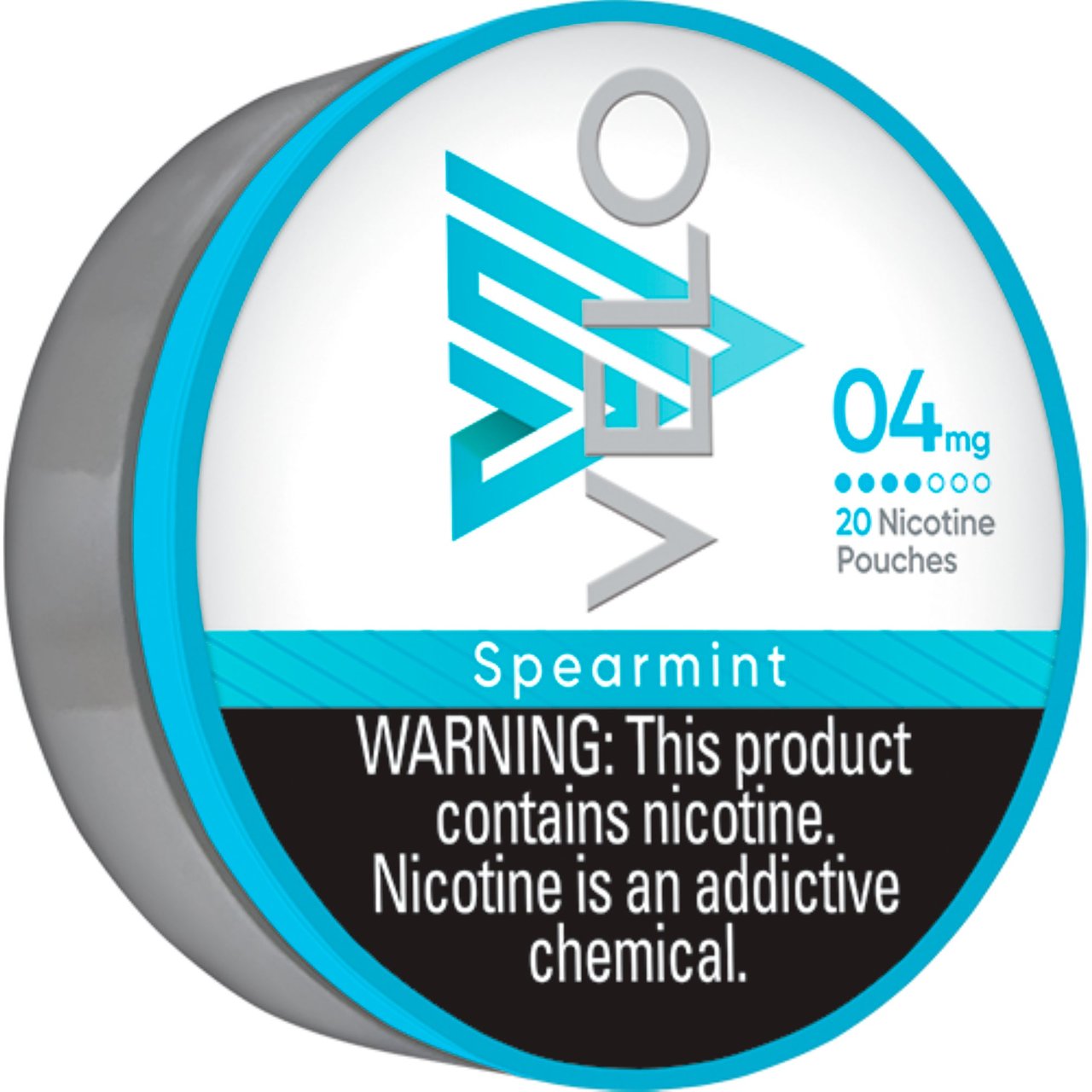 VELO Spearmint Nicotine Pouch 4 mg, 18 Tins of 20 Pouches