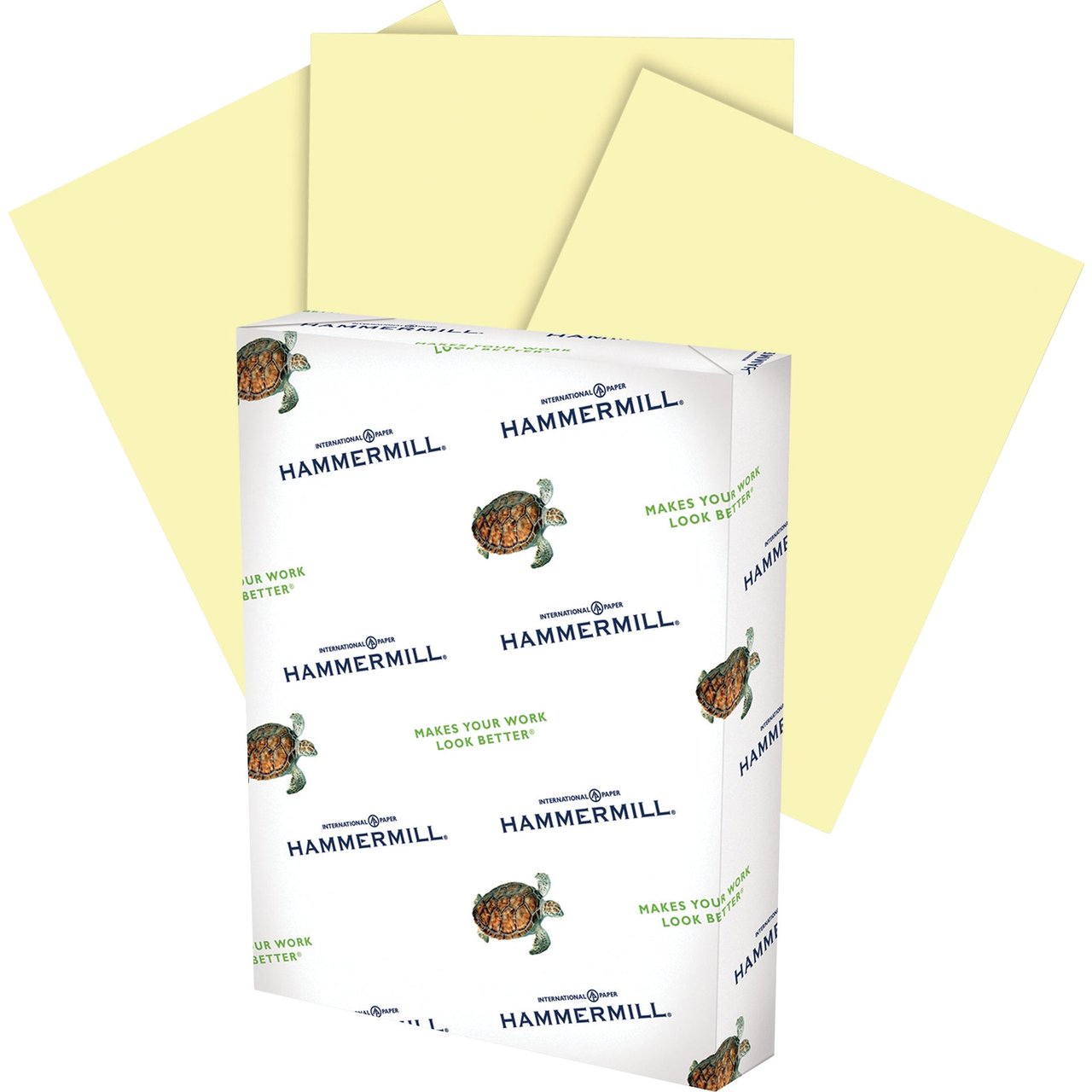 Hammermill Fore MP Canary Colored Copy Paper, HAM103341, 500 Sheets Per Ream - Image 1