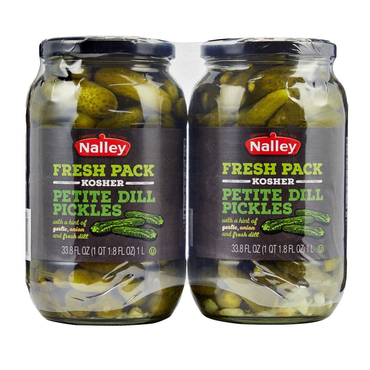 Nalley Petite Dill Pickles, 2 x 33.8 oz - Image 1