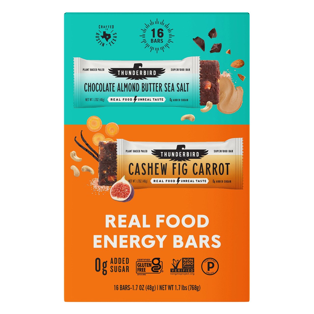 Thunderbird Variety Bars 16 Count, 1.7 oz Each