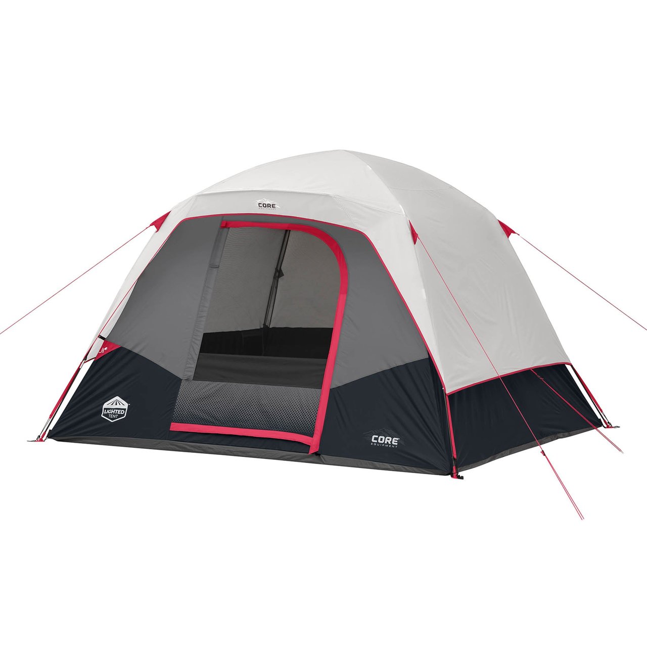 CORE 6-Person Half-Fly Lighted Dome Tent - Image 1