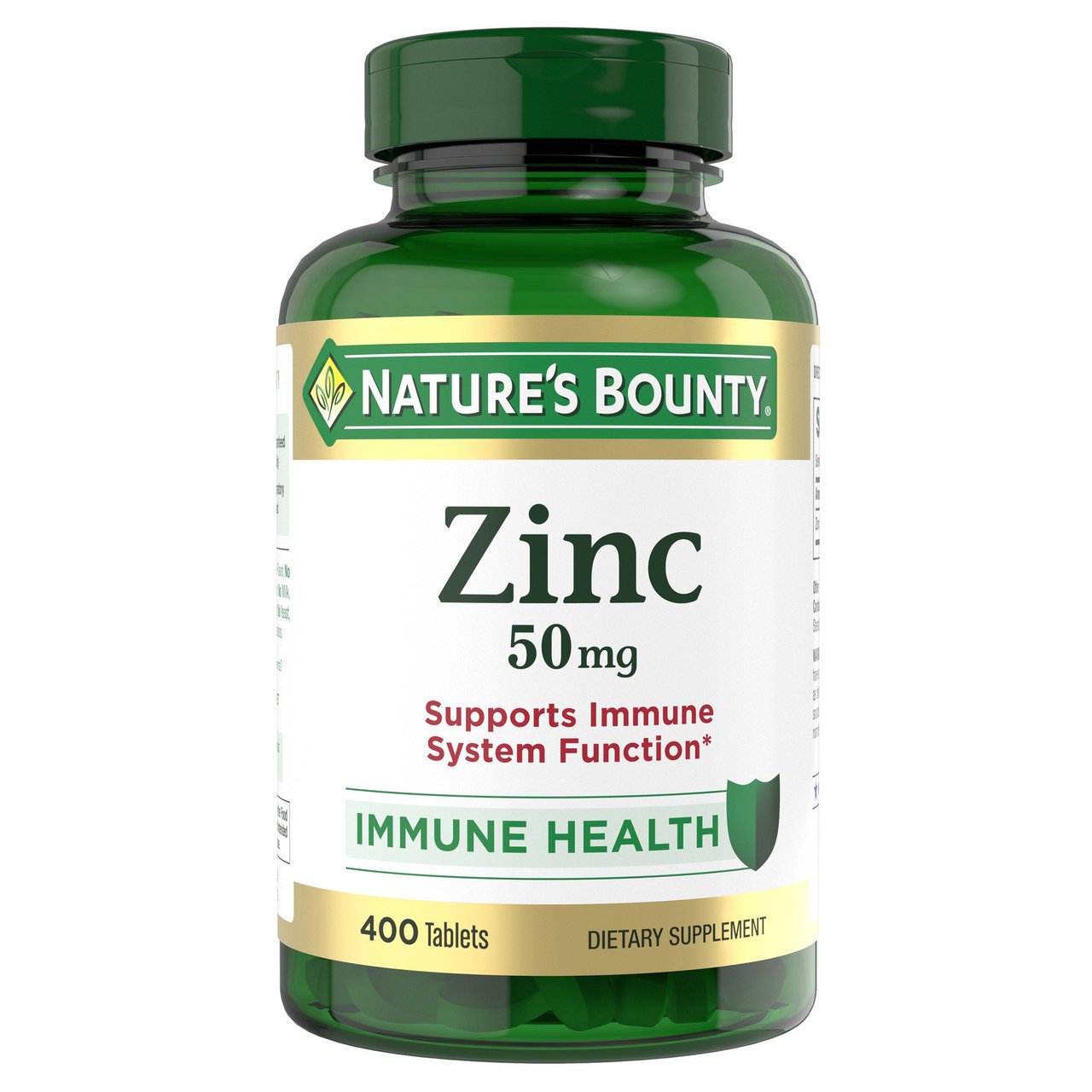 Nature's Bounty Zinc 50mg, 400 Caplets - Image 1