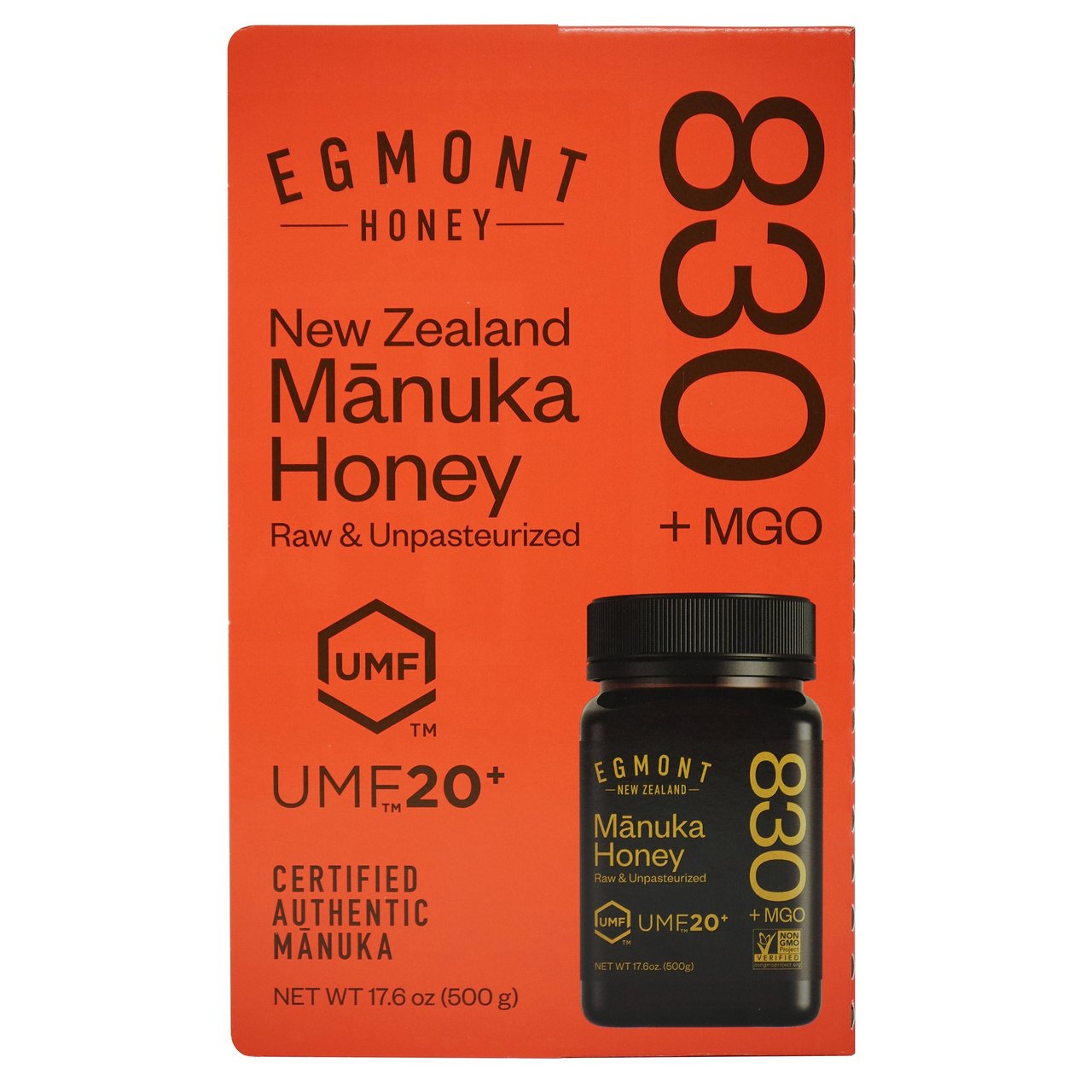 Egmont Mānuka Honey UMF 20+ MGO 830+ 17.6 oz (500g) - Image 1