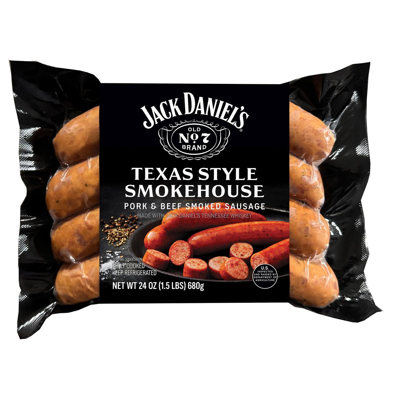 Jack Daniel's Texas Style Smokehouse Sausage Links 1.5 lb - Image 1