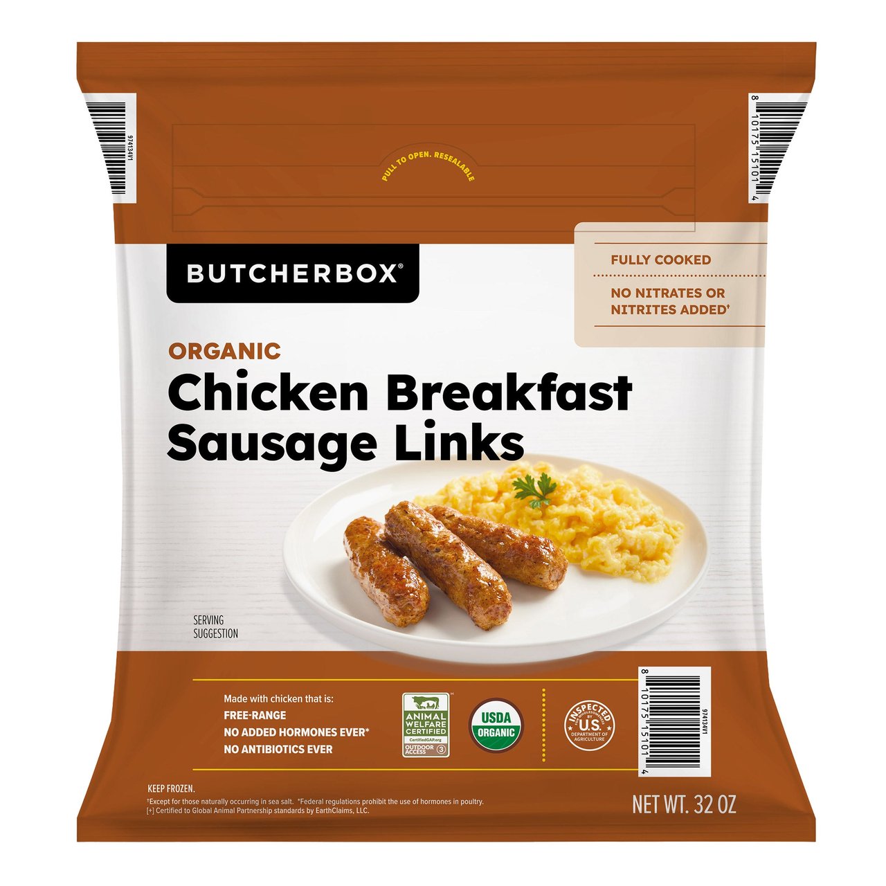 ButcherBox Organic Chicken Breakfast Sausage Links, 2 lb - Image 1