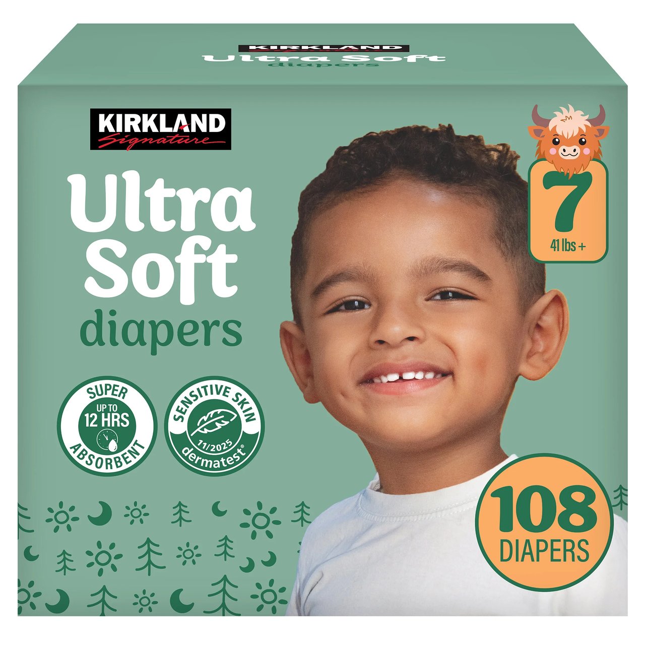 KIRKLAND SIGNATURE DIAPERS SIZE 7, 108CT - Image 1
