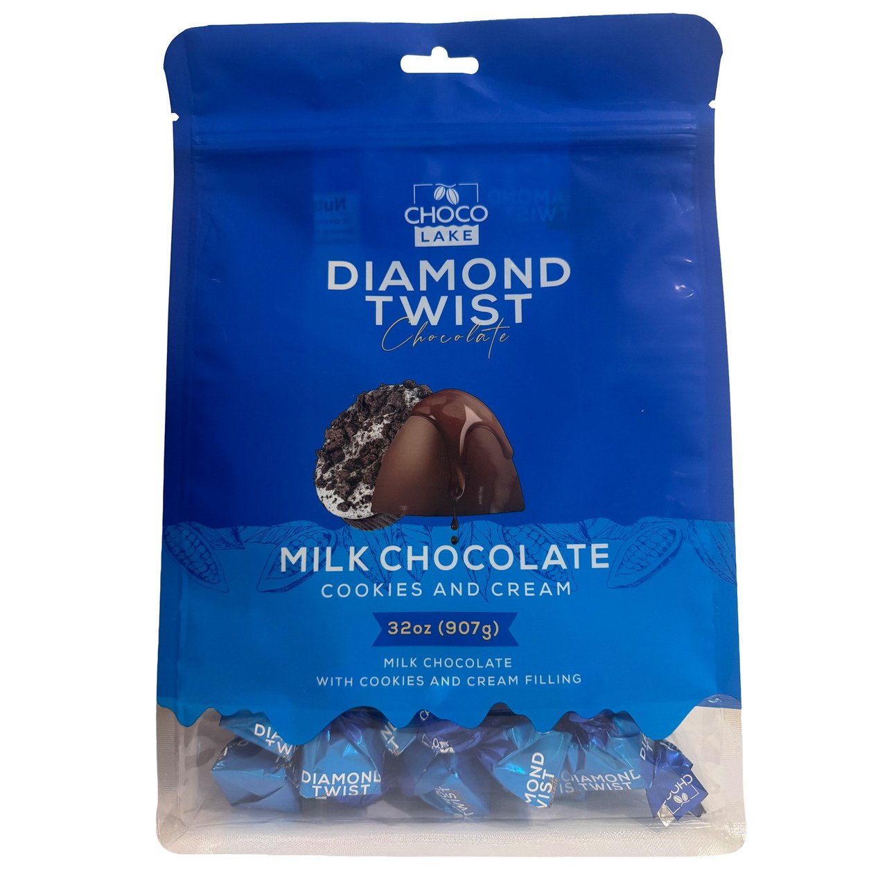 Chocolake Cookies & Cream Milk Chocolate 32 oz - Image 1
