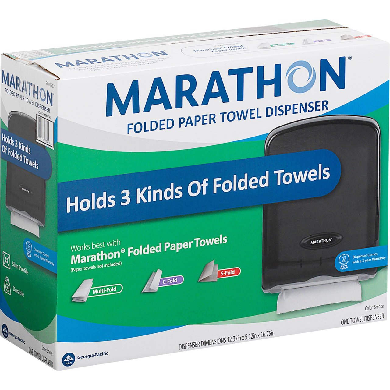 Marathon Paper Towel Dispenser, Combo Fold - Image 1