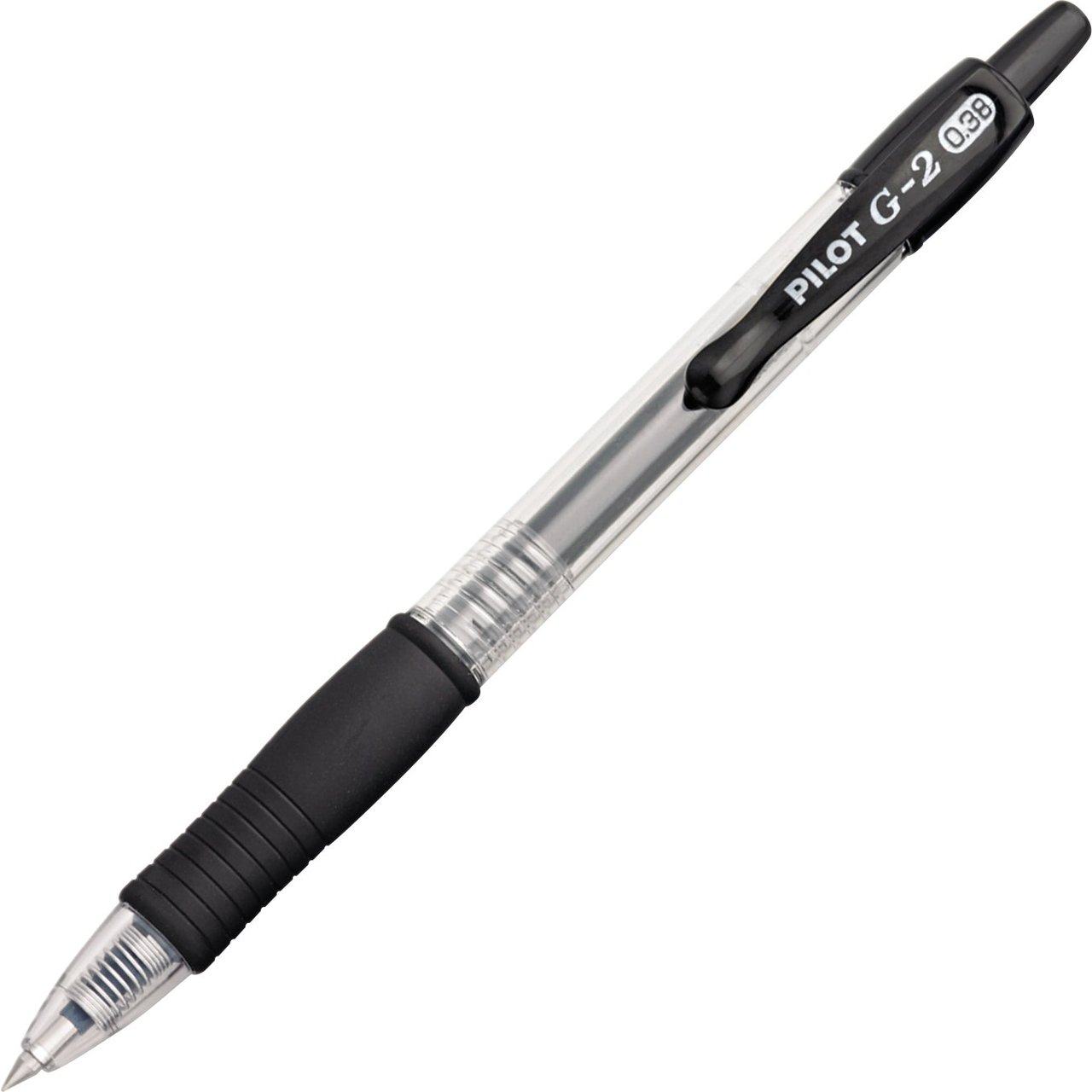 Pilot G2 Retractable Ultrafine Gel Pens, Black, 12-Count (PIL31277)