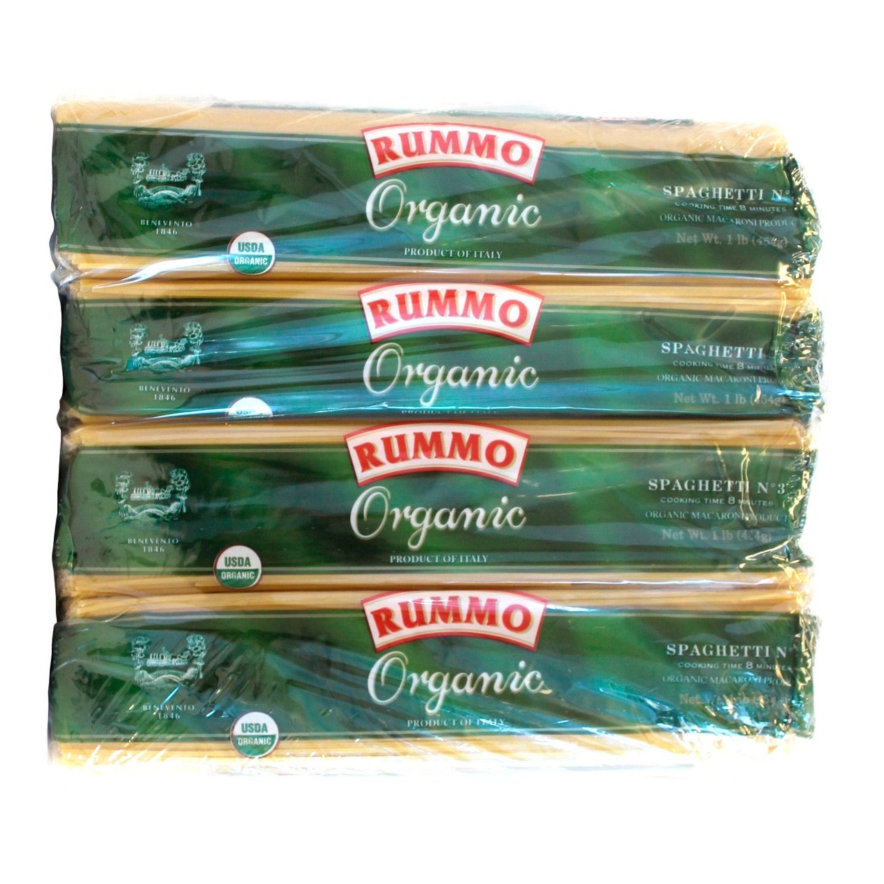 Rummo Organic Italian Spaghetti 8/1 LB - Image 1