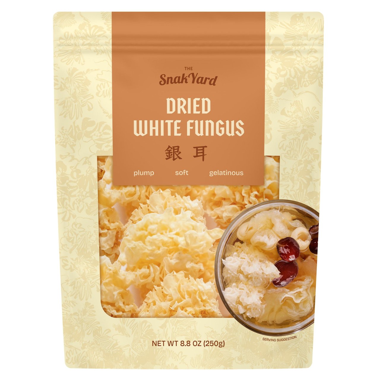 Snak Yard Dried White Fungus 8.8 Ounces - Image 1