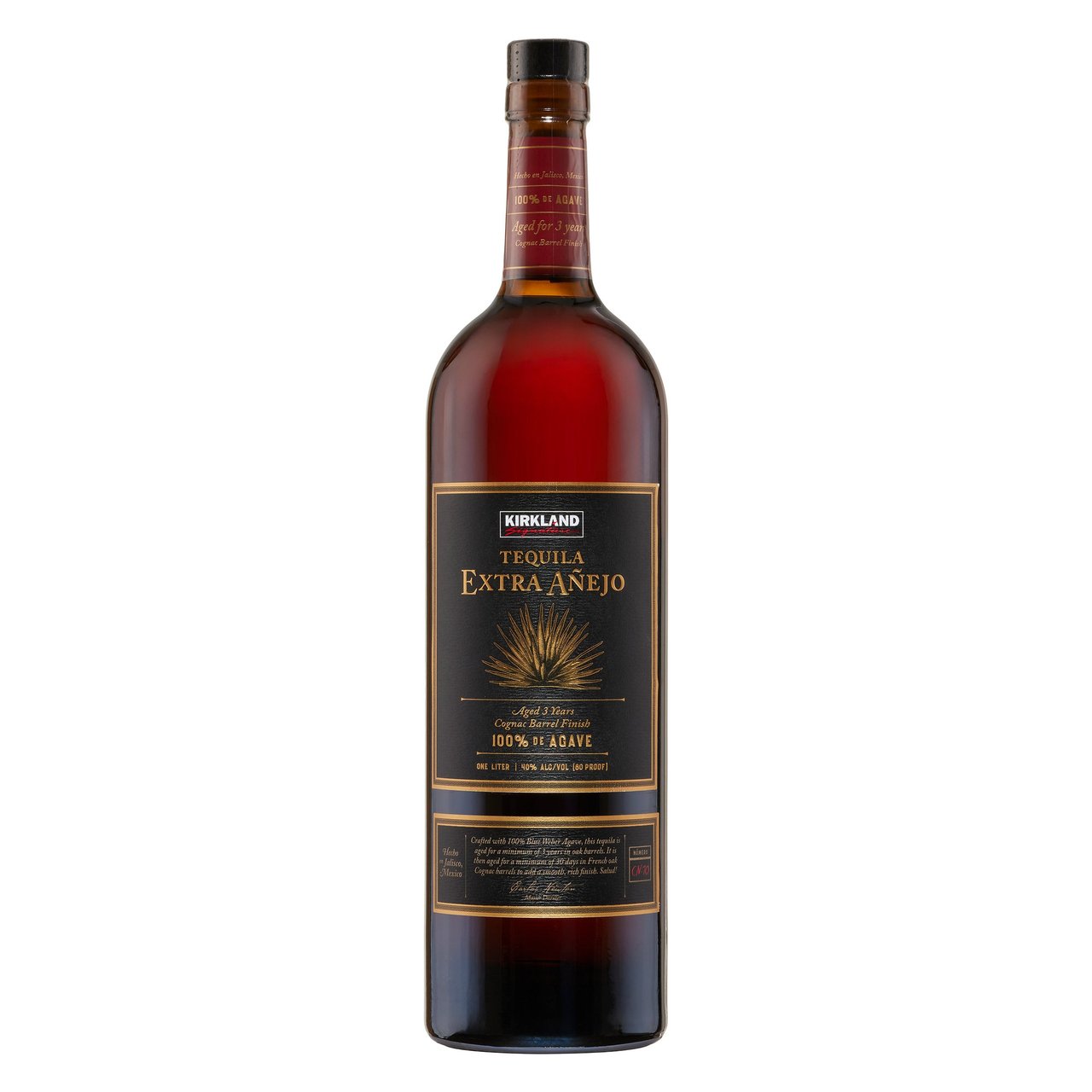 Kirkland Signature Tequila Extra Añejo Mexico 1L - Image 1