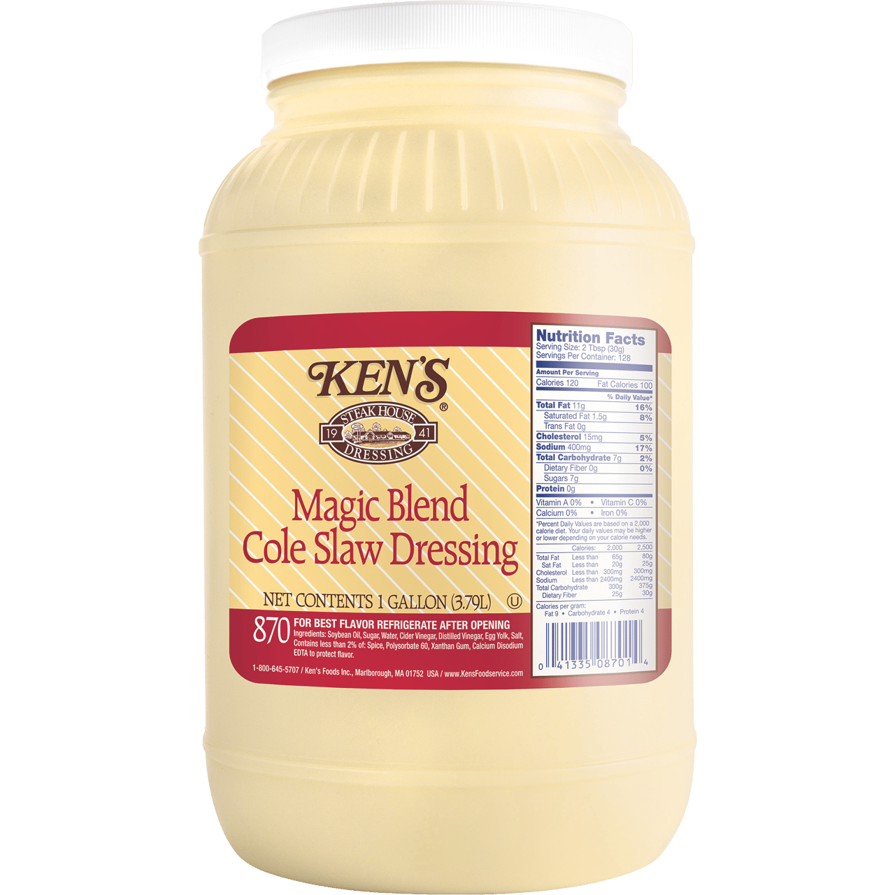 KEN'S COLE SLAW DRESSING 1 GALLON