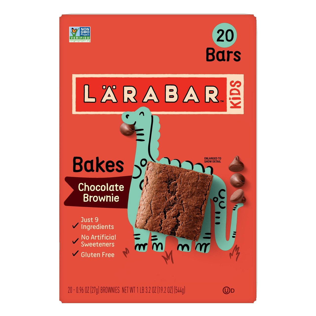 Larabar Kids Chocolate Brownie 20ct/0.96 oz (1.2 lb) - Image 1