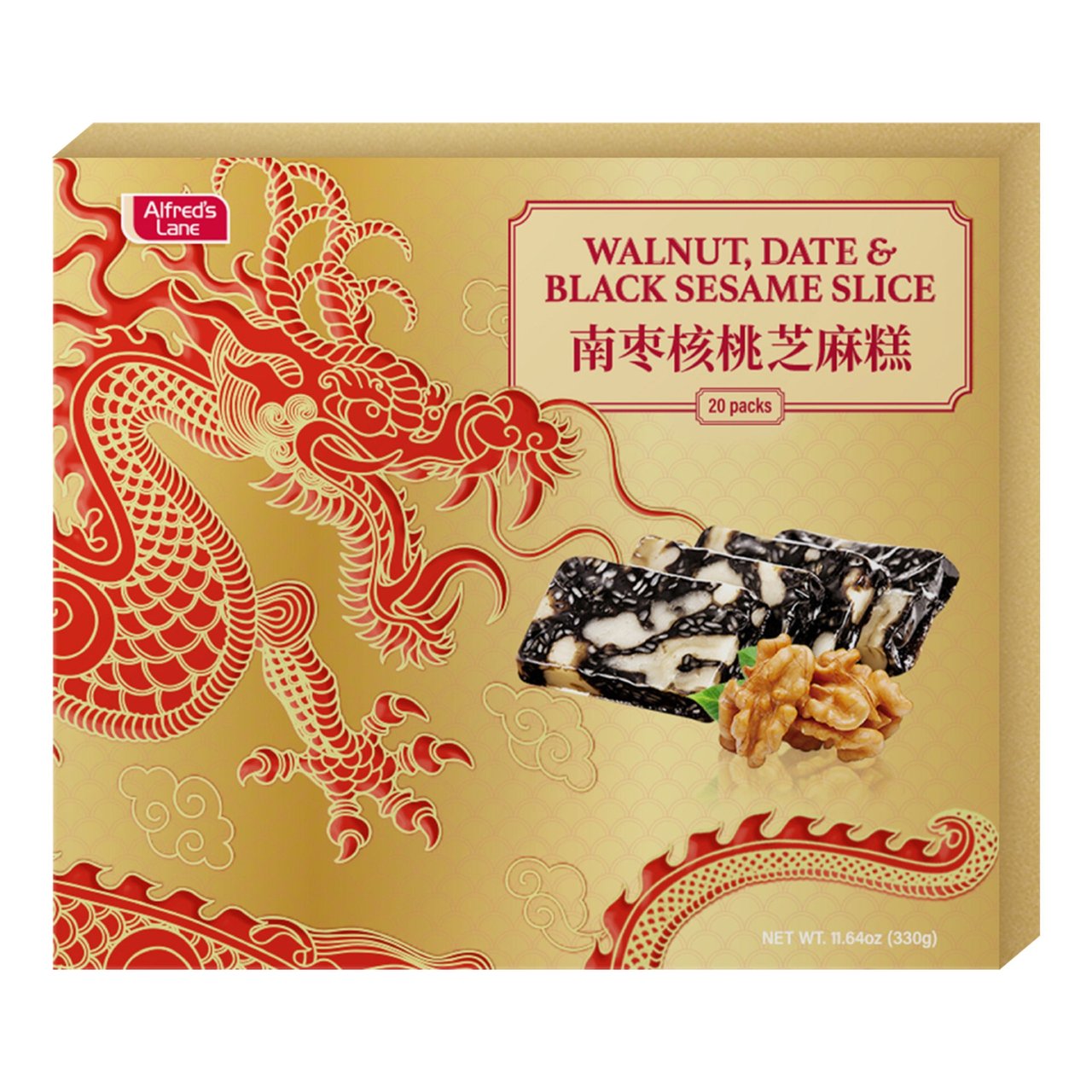 Alfred's Lane Walnut, Date & Black Sesame Slice, 11.64 oz - Image 1
