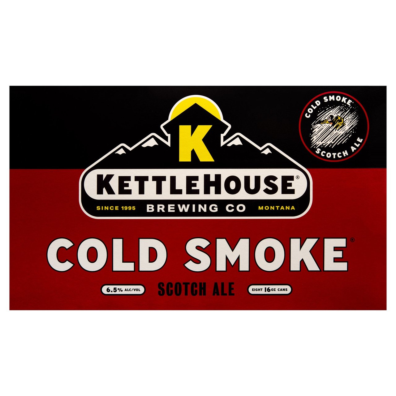KettleHouse Brewing Cold Smoke Scotch Ale Missoula MT 8/16oz - Image 1