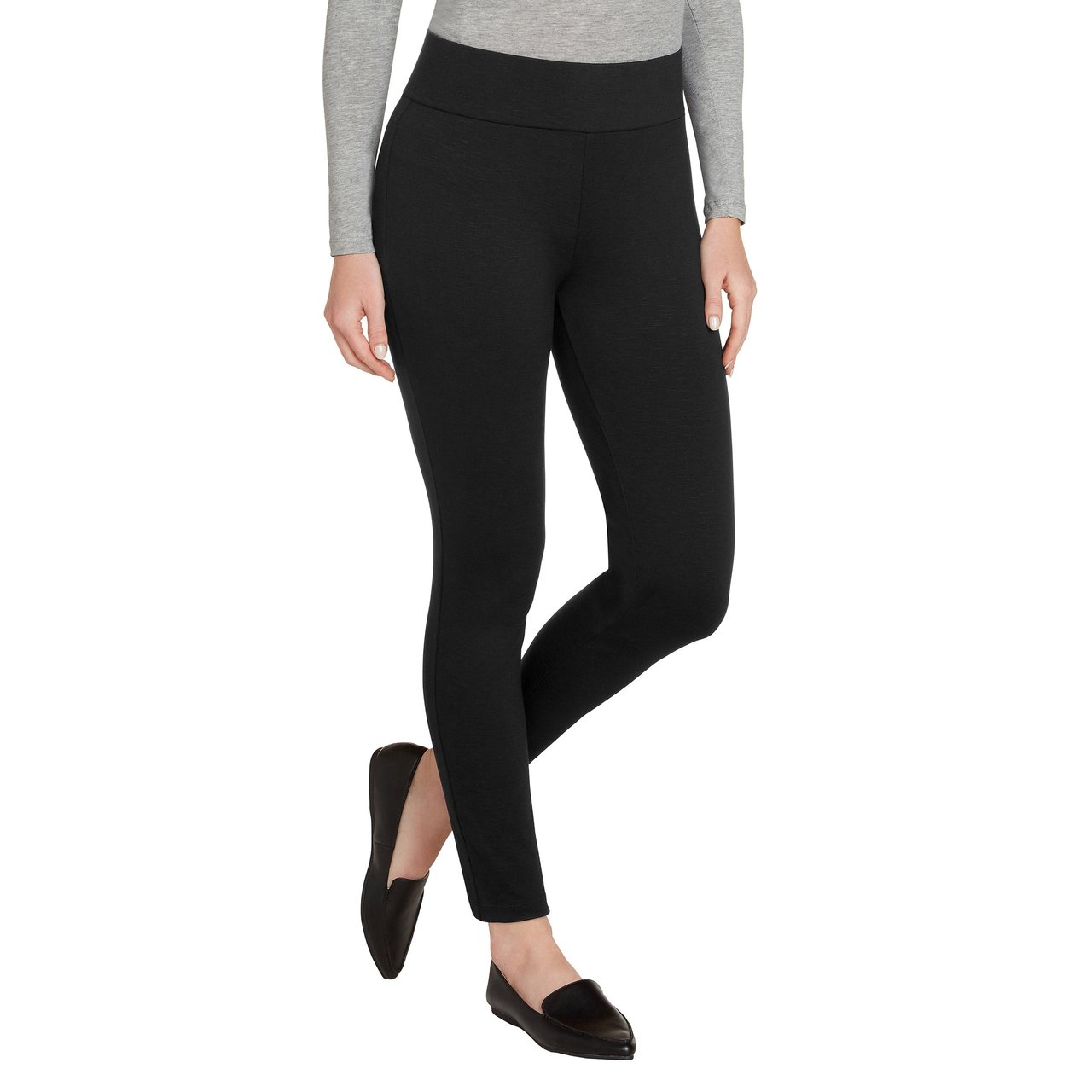Matty M Ladies High Rise Slub Ponte Legging
