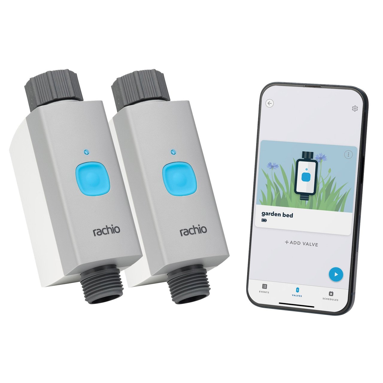 Rachio Smart Hose Timer Kit with 2 Valves & WiFi Hub - Image 1