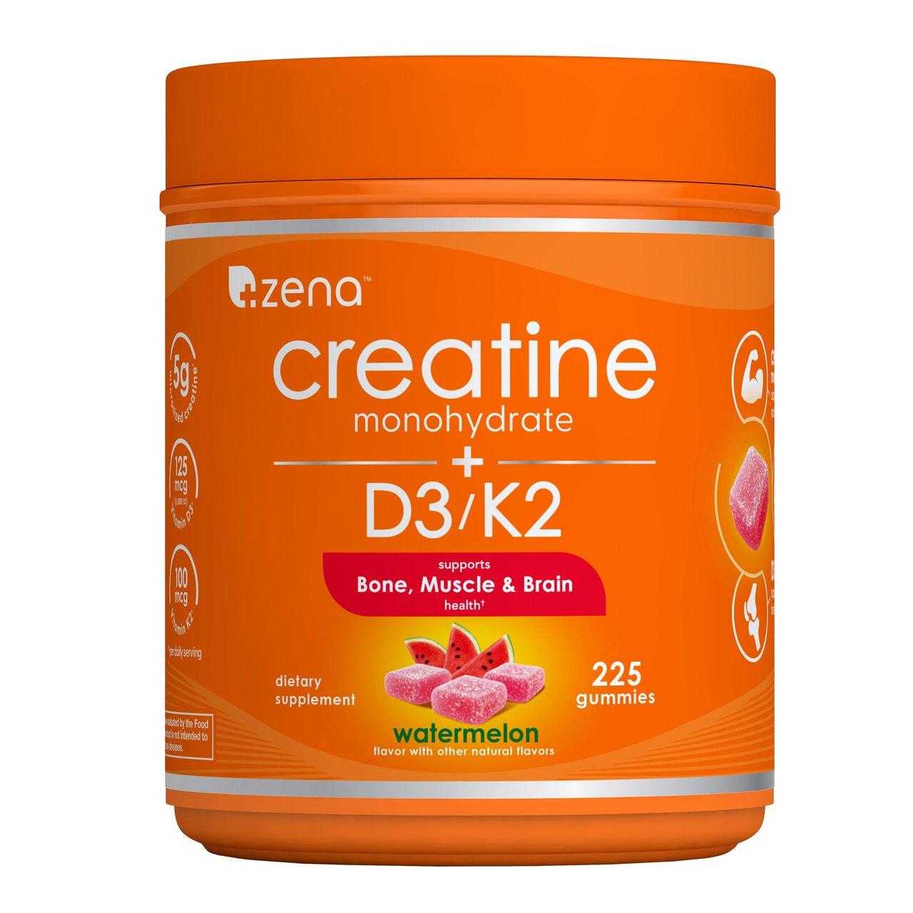 Zena D3/K2 + Creatine Gummies, 225 Count (#1962263) - $34.99