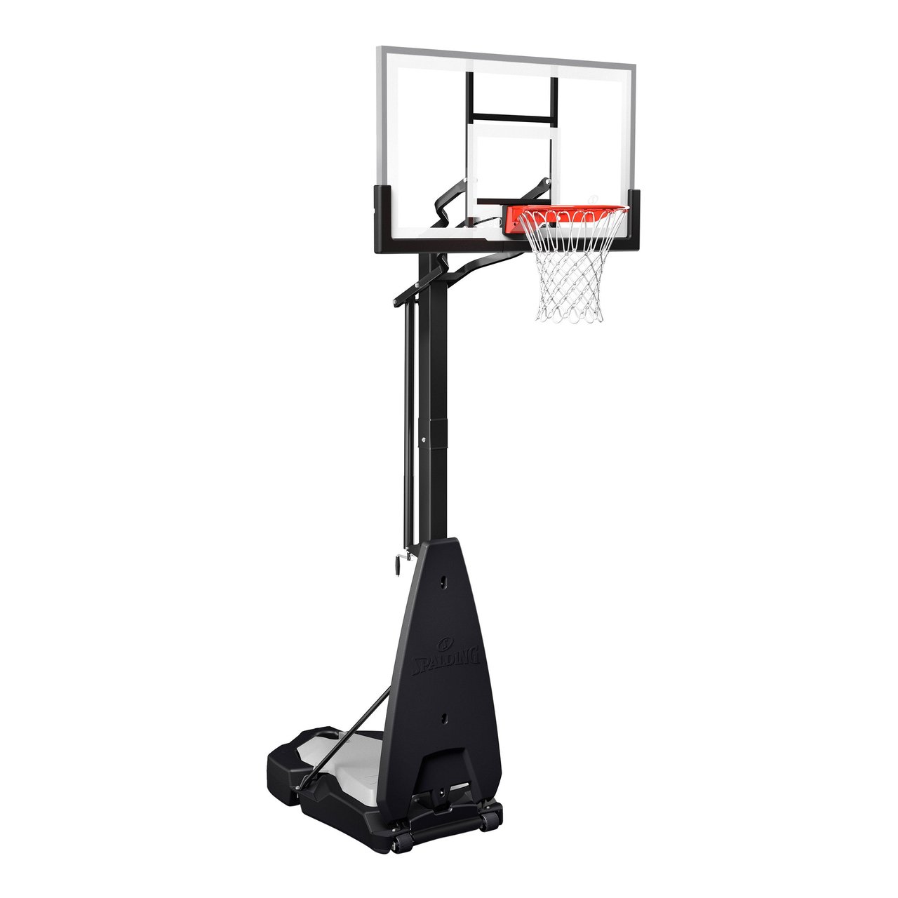 Spalding Ultimate Hybrid 54" Glass Portable Basketball Hoop - Image 1