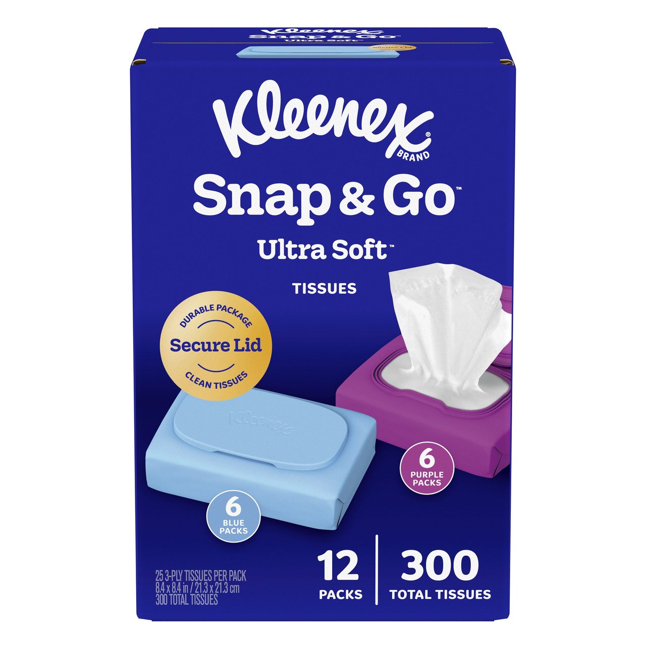 Kleenex Snap & Go Portable Tissue Holder, 12-Pack (#2005179