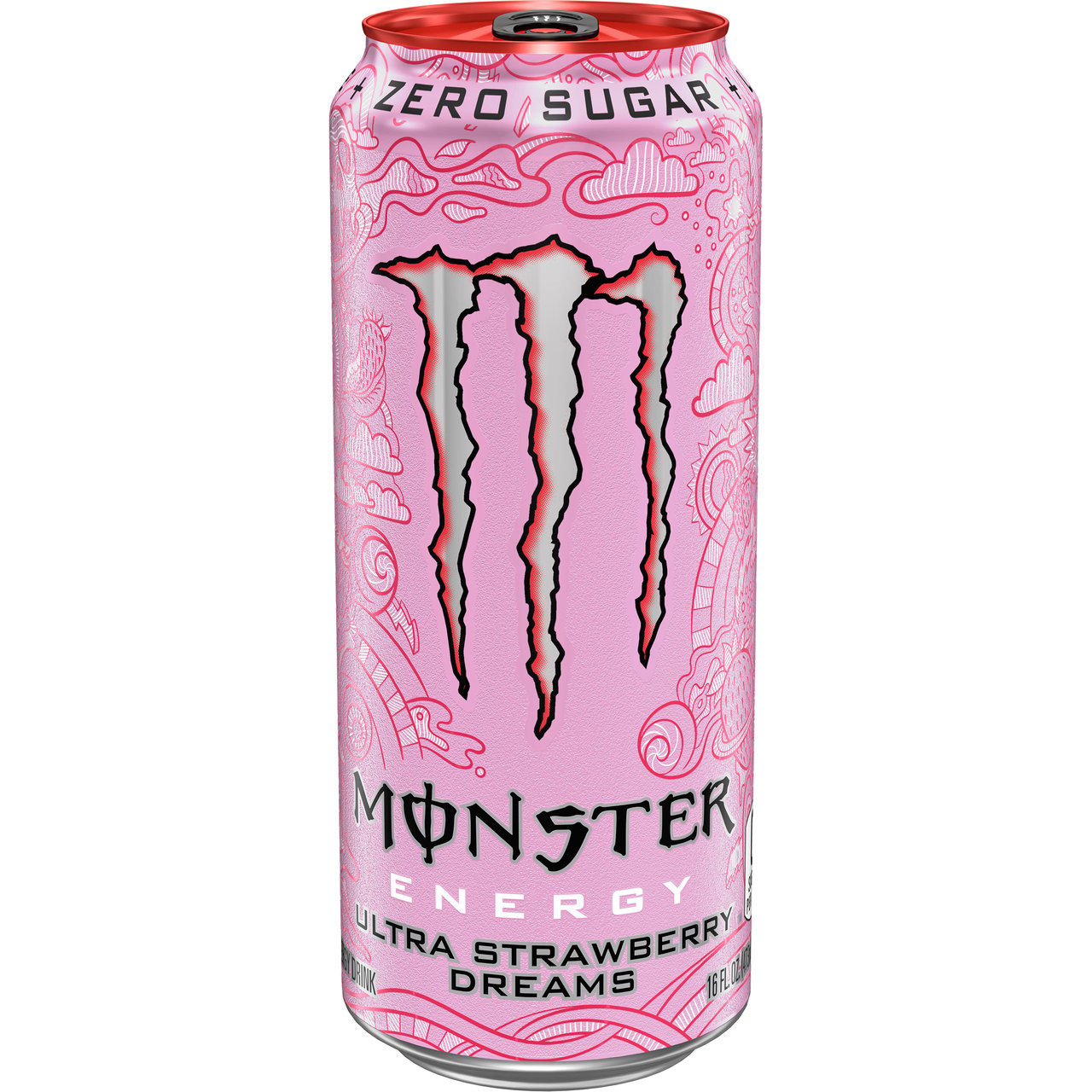 Monster Ultra Strawberry Dreams Energy Drink, 16 fl oz, 24-Pack - Image 1