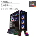 iBUYPOWER Element Gaming PC Desktop - AMD Ryzen 7 9800X3D - NVIDIA GeForce RTX 5070 12GB - 32GB RAM, 2TB SSD