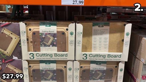 MIU 3-Piece Wood Fiber Cutting Board Set