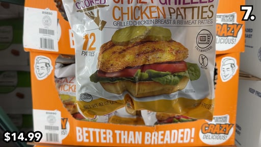 The Skinny Butcher Crazy Grilled Chicken Patties, 12 Count, 2.625 lbs