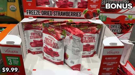 Volupta Premium Freeze Dried Strawberries, 5 oz