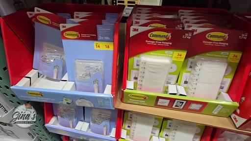 3M Command Hanging Hooks or Strips