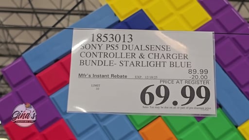 Sony PS5 DualSense Controller & Charger Bundle - Starlight Blue