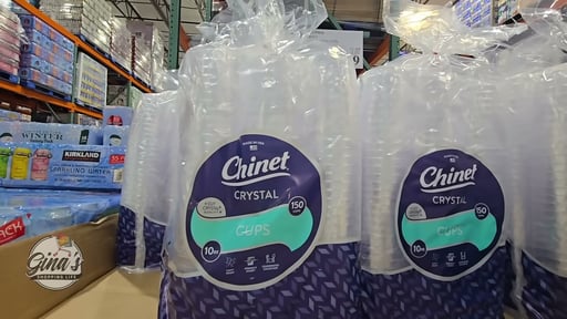 Chinet 10 oz Cut Crystal Cups 150 Count Package