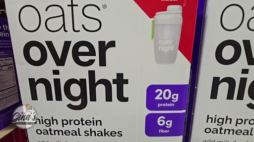 Oats Overnight High Protein Oatmeal 14 Pack, Shaker Bottle