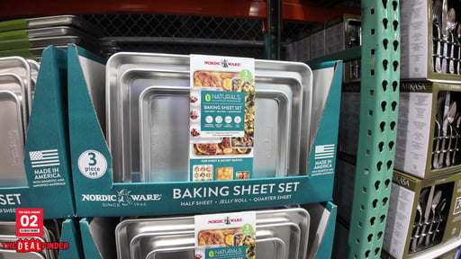Nordic Ware Naturals 3-Piece Baking Sheet Set