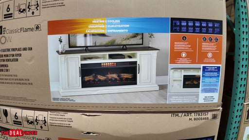 Tresanti Eloise 74" Fireplace Console