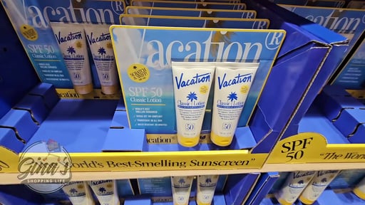 Vacation Classic Lotion SPF 50, 2-Pack of 6 fl oz Bottles with Air Freshener