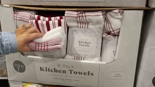 Core Home 8-Piece Terry Kitchen Towel Set