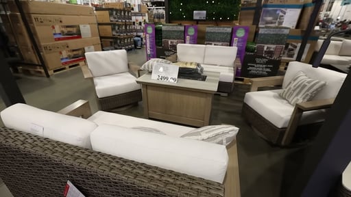 Agio Juniper 5-Piece Deep Seating Set with Fire Table