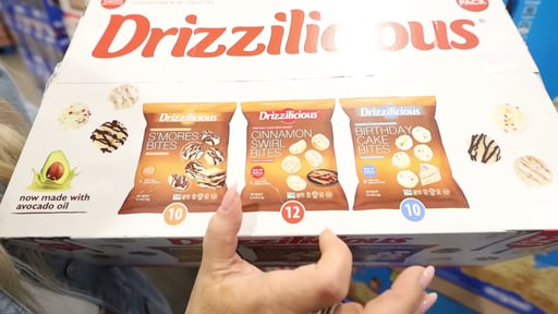 Drizzilicious Mini Rice Cake Bites 32 Count Box