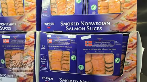 Foppen Smoked Salmon Slices 12 Ounce Package