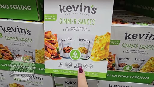 Kevin's Simmer Sauces Teriyaki/Thai Coconut 6 Pack