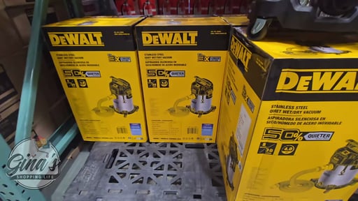 DEWALT 8 Gallon Stainless Steel Stealth Wet/Dry Vacuum