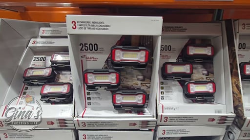 Infinity X1 2500 Lumen Rechargeable Worklight, 3-Pack