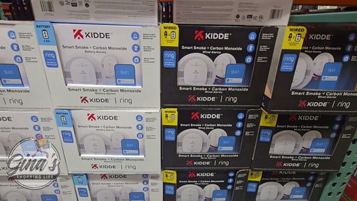 Kidde Smart Smoke and Carbon Monoxide Detector, Ring App Enabled, Hardwired, 2-Pack